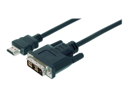 ASM AK-330300-020-S ASSMANN Kabel adapter HDMI 1.3 Standard Typ HDMI A/DVI-D (18+1) M/M czarny 2m