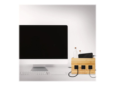 LOGILINK KAB0076 Cable box 255x140x165 mm bamboo