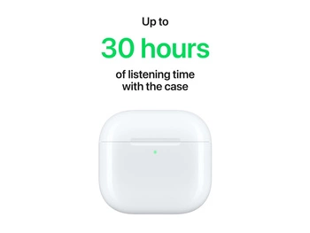 APPLE AirPods 4 True Wireless Earphones with Mic Bluetooth White
