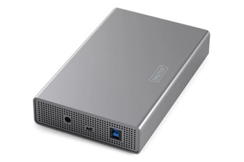 Obudowa USB 3.0 na dysk SSD/HDD 2.5" oraz 3.5" SATA III max. 16 TB z zasilaczem, aluminiowa