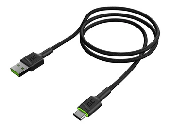 GREENCELL KABGC06 Cable Green Cell Ray USB Cable - USB-C 120cm with green LED backlight and suppor