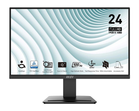 Monitor 23.8 cala PRO MP2412 LED/FHD/Flat/100Hz/czarny