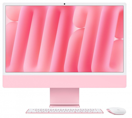 iMac 24 cale: M4 10/10, 16GB, 512GB SSD - Różowy