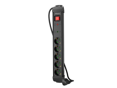 Listwa zasilająca 1.5m 5x230 SC SP1-05F-0150-BK 