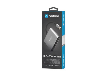 NATEC MULTI PORT FOWLER MINI (USB-C PD, USB 3.0, HDMI 4K) NMP-1607