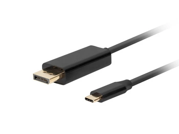 LANBERG KABEL USB-C(M)->DISPLAYPORT(M) 1M 4K 60HZ CZARNY CA-CMDP-10CU-0010-BK