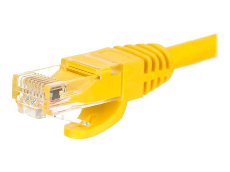 NETRACK BZPAT36Y Netrack patchcord RJ45, osłonka zalewana, kat. 6 UTP, 3m żółty