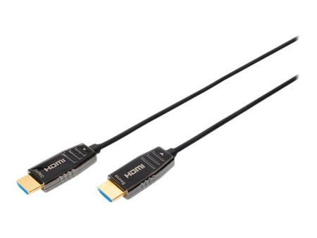 ASSMANN HDMI AOC Hybrid-fiber connection cable Type A M/M 15m UHD 8K60Hz CE gold bl