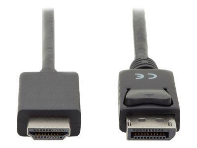 ASM AK-340303-030-S Kabel DisplayPort 1.2 z zatrzaskiem 4K 60Hz UHD Typ DP/HDMI A M/M czarny 3m