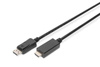 Kabel adapter DisplayPort 1.2 z zatrzaskiem 4K 60Hz UHD Typ DP/HDMI A M/M czarny 3m