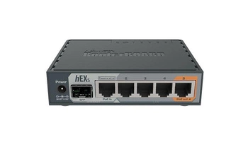 Router Mikrotik hEX S (RB760iGS) Total Ethernet Ports:6; Architecture:MMIPS; CPU core:2