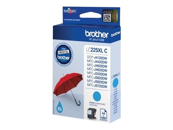 BROTHER LC225XLC Tusz Brother LC225XLC cyan XL 1 200str MFC-J4620DW / MFC-J4420DW / MFC-J4625