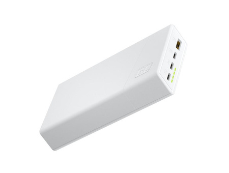 Powerbank PowerPlay 20S Biały 20000mAh 22,5W 3x USB-C 1x USB-A 