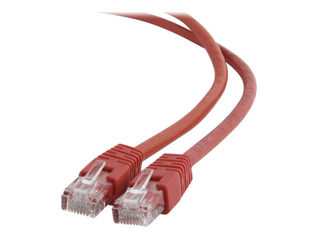 GEMBIRD patchcord kat 6 zalewane końcówki 5m czerwony