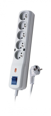 Listwa zasilająca Lestar LV-530W 5W 1,5m szara 