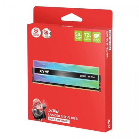 Pamięć XPG Lancer NEON RGB DDR5 6000 DIMM 32GB (2x16) CL30