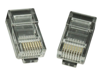 GEMBIRD LC-8P8C-001/100 Gembird wtyk sieciowy RJ45 (100 sztuk) kat. 5e, 8P8C, 30U, do drutów