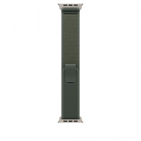 Opaska Trail w kolorze zielonym do koperty 49 mm - rozmiar S/M - elementy z tytanu w kolorze naturalnym