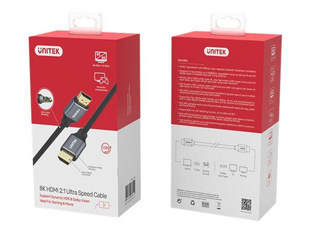 UNITEK C137w Kabel HDMI 2.1 8K UHD 120Hz 1.5m