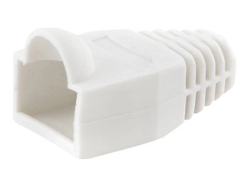 GEMBIRD BT5WH/100 Gembird osłonka wtyku RJ45, biała (100szt.)