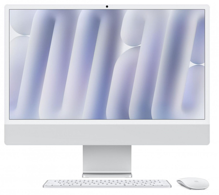 iMac 24 cale: M4 10/10, 16GB, 256GB SSD - Srebrny