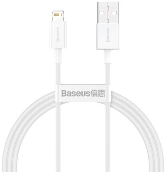 BASEUS KABEL SUPERIOR SERIES, 2.4A, 1M (BIAŁY)