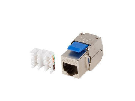 LANBERG Moduł Keystone Gniazdo Beznarzędziowy RJ45 Kat 6A FTP