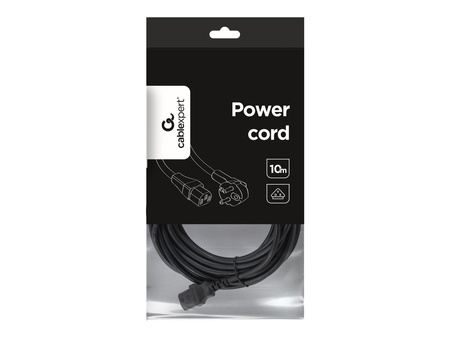 GEMBIRD PC-186-VDE-10M Gembird kabel zasilający komputerowy VDE Euro/IEC C13 10m (gruby)