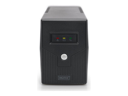 DIGITUS UPS Line-Ineractive BASIC LED 600VA/360W 1x12V/7Ah AVR 2xSCHUKO CEE 7/7