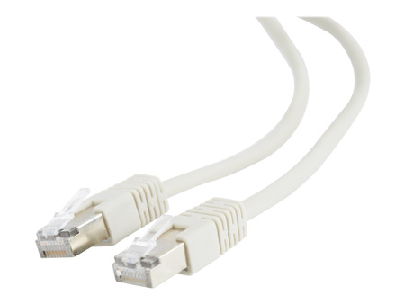 GEMBIRD patchcord RJ45 osłonka zalewana kat 5e FTP 1m szary