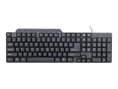 GEMBIRD KB-UM-104 Klawiatura USB multimedialna czarna