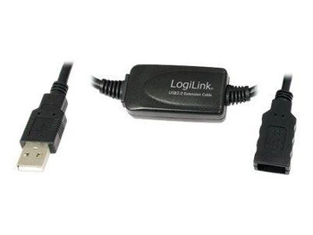 LOGILINK UA0143 LOGILINK - Kabel USB 2.0 z aktywnym wzmacniaczem sygnału dł. 10m
