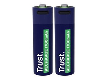 TRUST USB-C rechargeable AA batteries