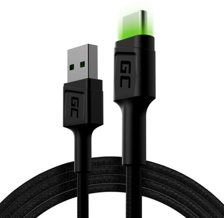 Kabel GC Ray USB - USB-C 120 cm, podświetlenie LED
