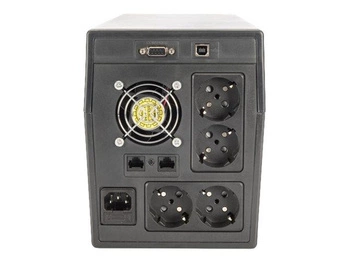 DIGITUS DN-170076 Zasilacz awaryjny UPS Line-Ineractive LCD, 2000VA/1200W, 4xSCHUK,USB,RS232, RJ45