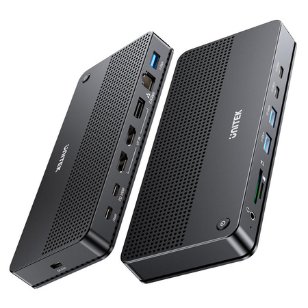 Stacja dokująca 13w1 USB-C, HDMI 2.1,DP 2.0,RJ45,10GBPs;D1104A01