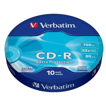 CD-R 52x 700MB 10P SP Extra Protection Wrap 43725
