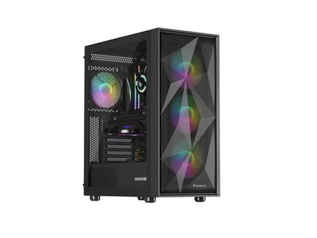 Obudowa Genesis Diaxid 605 ARGB MIDI TOWER USB-C Czarna 