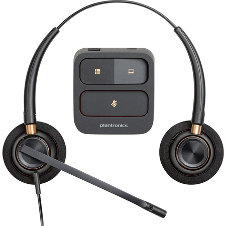 Słuchawki Poly EncorePro HW520 Binaural Wired Headset, USB-A, Black