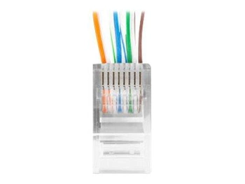 LANBERG PLU-5000EZ Lanberg wtyk sieciowy RJ45 (8P8C) KAT.5E UTP (100 SZT) przelotowy