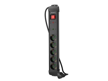 Listwa zasilająca 1.5m 5x230 SC SP1-05F-0150-BK