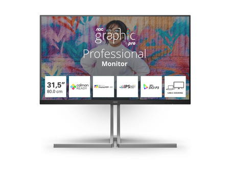 AOC U32U3CV 31.5inch Nano IPS WLED UHD 60Hz HDMI