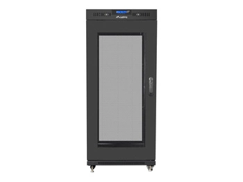LANBERG Szafa stojąca rack 19inch 15U 800x1000 drzwi perforowane LCD flat pack czarna