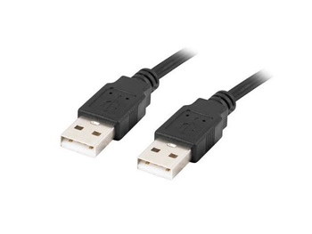 LANBERG KABEL USB-A 2.0 M/M 1M CZARNY CA-USBA-20CU-0010-BK