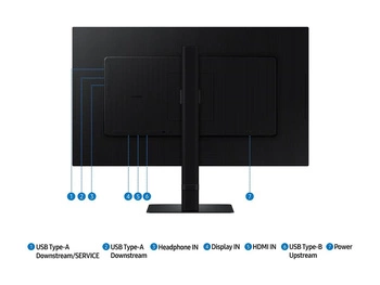SAMSUNG LS27D800EAUXE 27inch 16:9 3840x2160 IPS 5ms 350nits 60Hz HDR10sRGB HAS Swivel Pivot Tilt HDMI DP USB3 Hub VESA100 HDMI cable