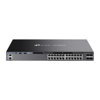 Przełącznik zarządzalny SG6428X Omada 24-Port Gigabit Stackable L3 Managed      Switch with 4 10GE SFP+ Slots