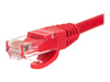 NETRACK BZPAT0P56R Netrack patchcord RJ45, osłonka zalewana, kat. 6 UTP, 0.5m czerwony