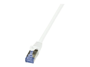 LOGILINK CQ4021S LOGILINK - Patchcord kat.6A/7 600MHz S/FTP PIMF PrimeLine biały 0,50m