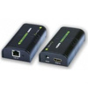 Extender/splitter HDMI po skrętce Cat.5e/6/6a/7 do 120m, over IP, czarny