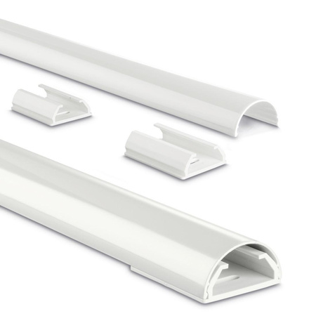 Maskownica do kabli aluminiowa 110cm Biała 